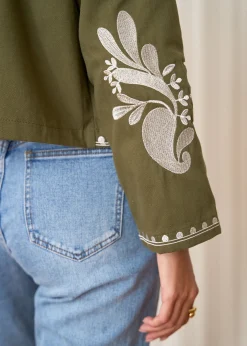 Motus Boutique Vestes & Manteaux^Veste Oriane KakiEcru-VesteOriane