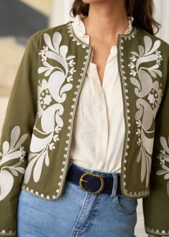 Motus Boutique Vestes & Manteaux^Veste Oriane KakiEcru-VesteOriane