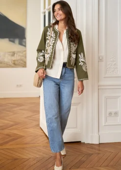 Motus Boutique Vestes & Manteaux^Veste Oriane KakiEcru-VesteOriane