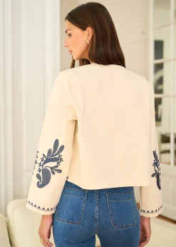 Motus Boutique Vestes & Manteaux^Veste Oriane EcruMarine-VesteOriane