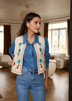 Motus Boutique Vestes & Manteaux^Veste Rico Beige-GiletRico