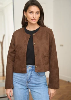 Motus Boutique Vestes & Manteaux^Veste Séréna Choco-VesteSéréna