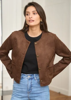Motus Boutique Vestes & Manteaux^Veste Séréna Choco-VesteSéréna