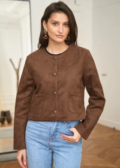 Motus Boutique Vestes & Manteaux^Veste Séréna Choco-VesteSéréna
